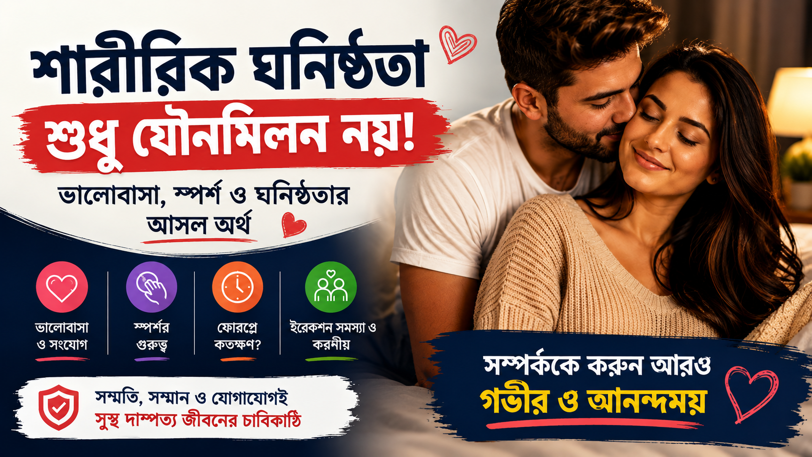 শারীরিক ঘনিষ্ঠতা মানেই শুধু যৌনমিলন নয়